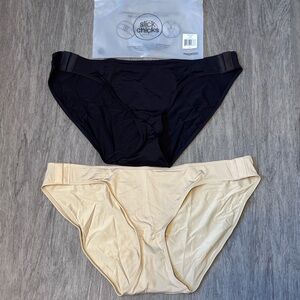 Slick Chicks | Women’s XL Black and Tan Underwear Set - New in Bag